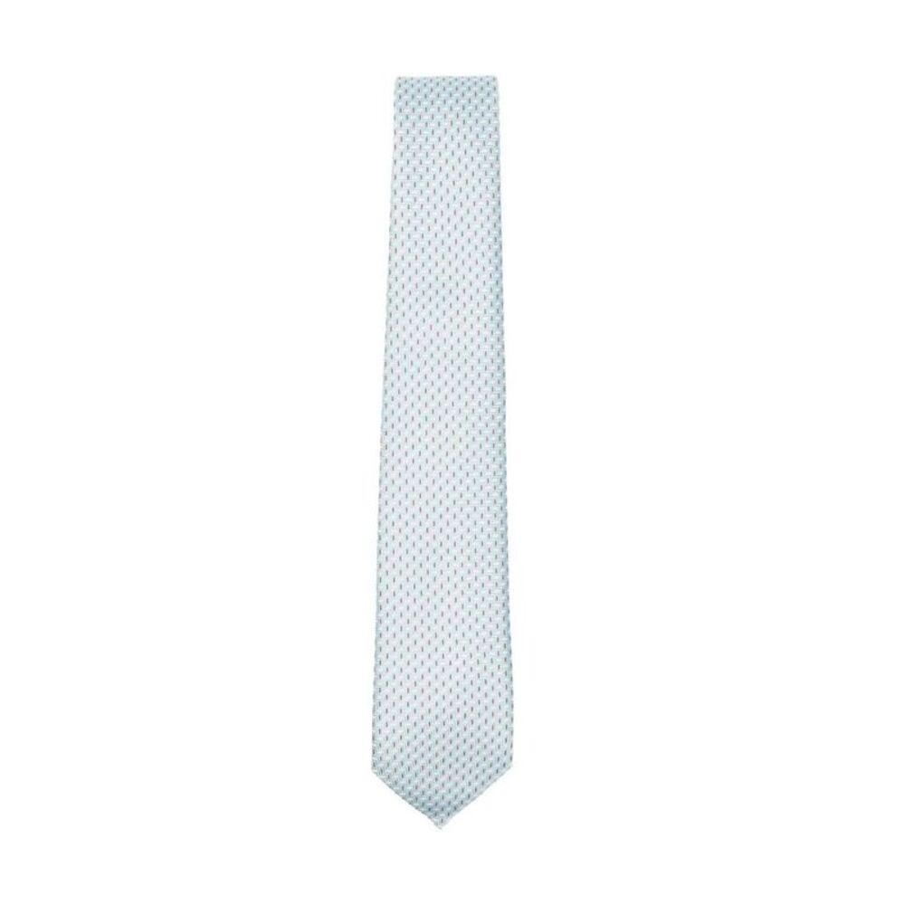 Geometric Pattern Silk Tie Women